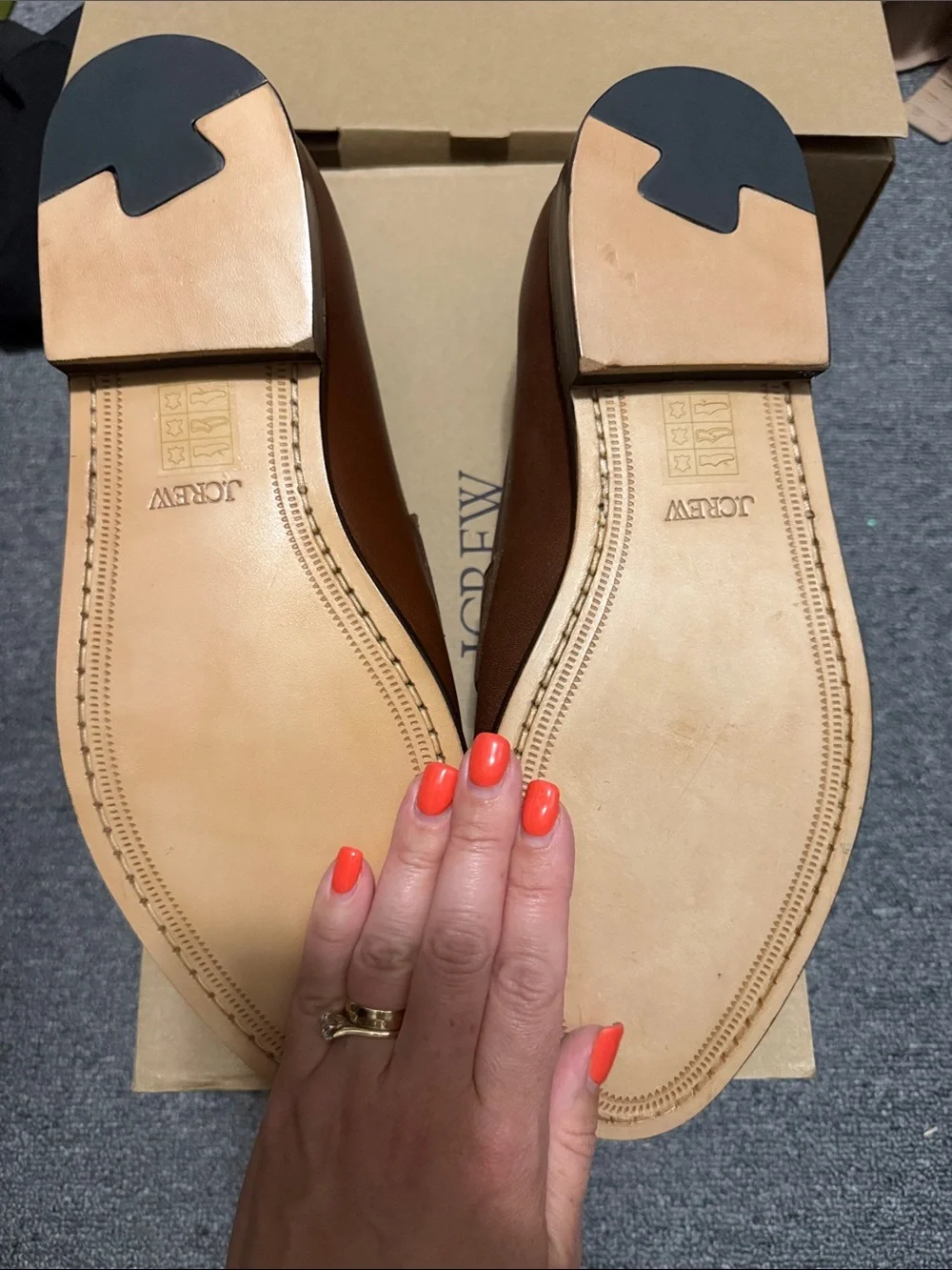 J. Crew Brown Leather Penny Loafers